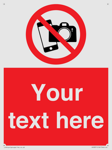 Custom No filming or photography